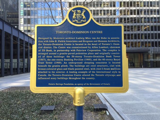 In Toronto prominent vertreten: Ludwig Mies van der Rohe, der in Aachen geboren ist. 